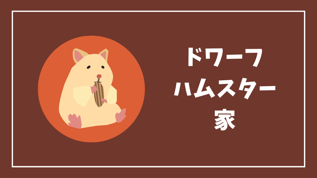 ドワーフハムスターにおすすめの家